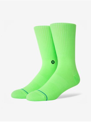 Svetlozelené pánske rebrované ponožky Stance Icon Florescent