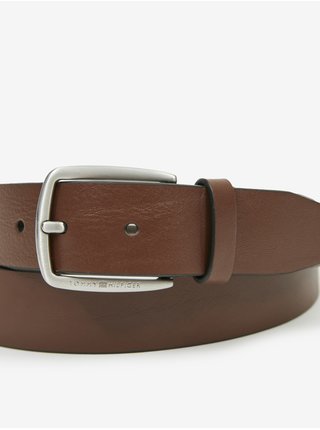 Hnedý pánsky kožený opasok Tommy Hilfiger Modern Leather