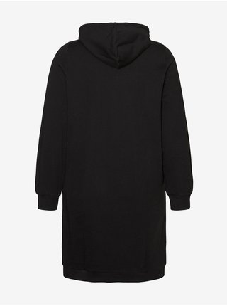 Černé dámské mikinové šaty s kapucí VERO MODA CURVE Solia