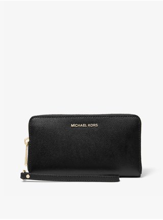 Černá dámská kožená peněženka Michael Kors Jet Set