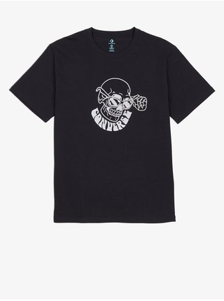 Čierne dámske vzorované tričko Converse