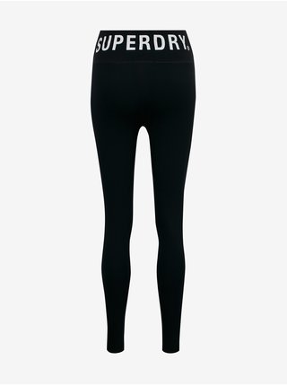 Nohavice a kraťasy pre ženy Superdry - čierna