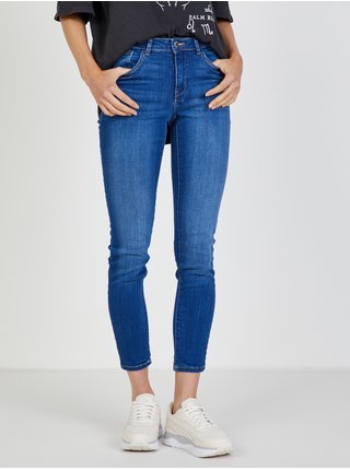 Modré dámské zkrácené skinny fit džíny TALLY WEiJL
