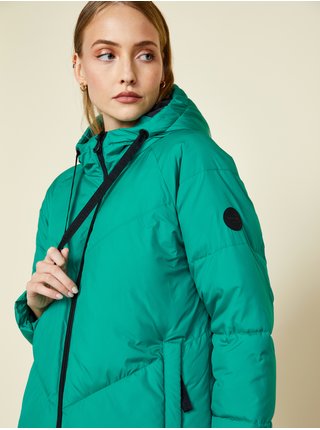 Zelená dámská prošívaná zimní bunda s kapucí ZOOT.lab Torri