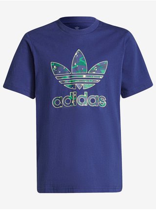 Modré chlapčenské tričko adidas Originals