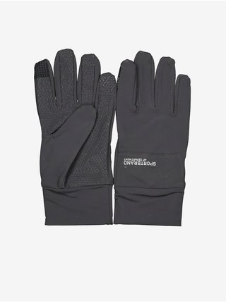 Tmavě šedé sportovní rukavice s Touch Screen  4F 