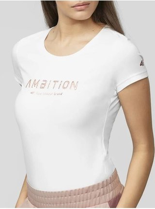 Bílé dámské tričko 4F TSD033