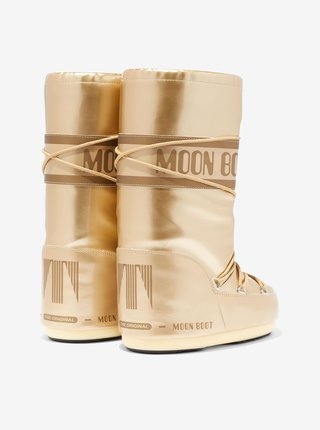 Moon Boot zlaté zimní boty Vinil Met Gold