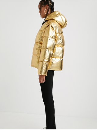 Zlatá dámská zimní bunda Desigual Goldie