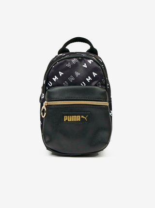 Černý dámský malý vzorovaný batoh Puma