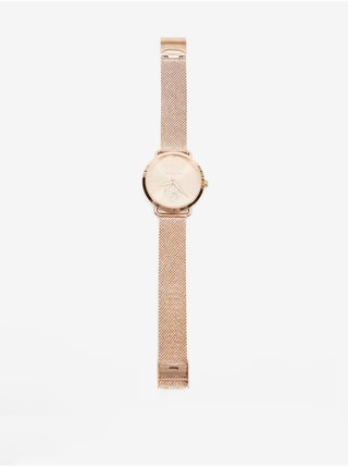 Růžovozlaté dámské hodinky s nerezovým páskem Michael Kors