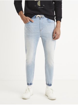 Světle modré pánské slim fit džíny Celio Atojog 