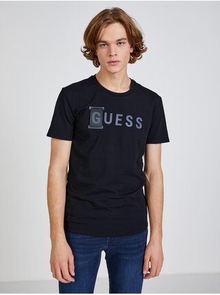 Čierne pánske tričko Guess Belty