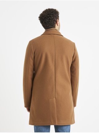 Hnedý kabát Celio Vunoe