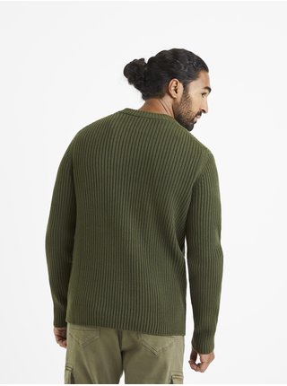 Zelený sveter Celio Veinard