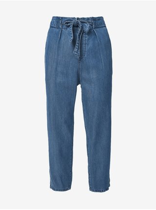 Modré dámské zkrácené straight fit džíny s.Oliver 