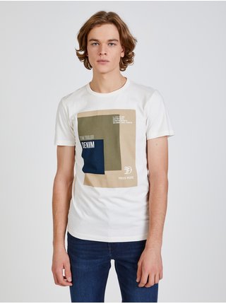 Béžové pánske tričko Tom Tailor Denim
