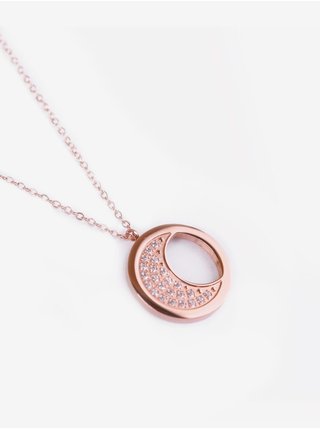 Dámský náhrdelník v růžovozlaté barvě Vuch Moon