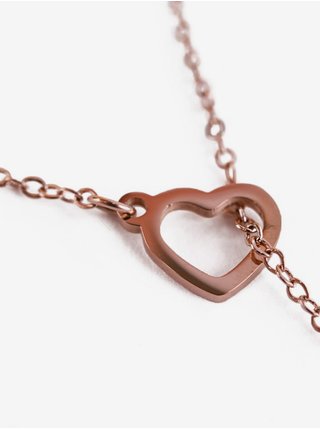 Dámský náhrdelník v růžovozlaté barvě Vuch Sweet heart
