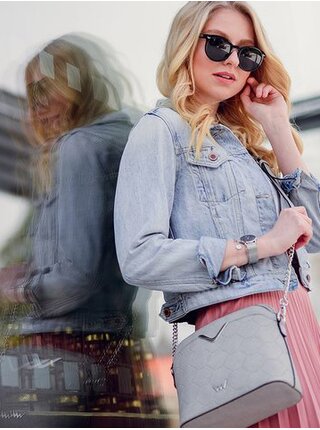 Šedá crossbody kabelka VUCH Katrin