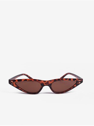 Hnědé dámské vzorované sluneční brýle Vuch Sliver