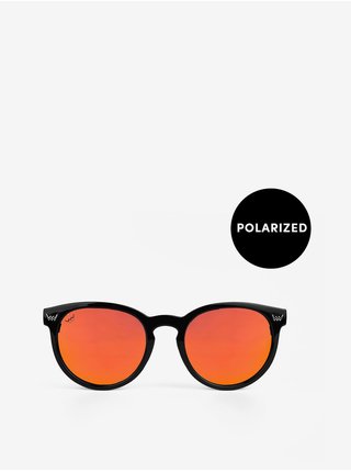 Oranžovo-černé dámské sluneční brýle VUCH Checkie