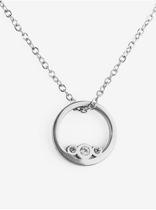 Dámský náhrdelník s motivem kroužku ve stříbrné barvě VUCH Ringy Silver