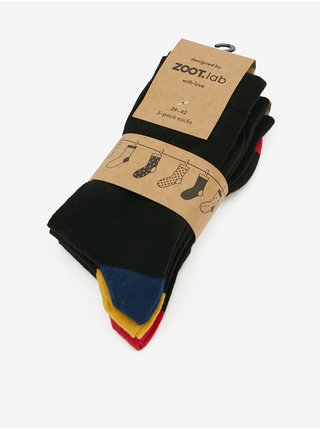 Sada tří párů pánských ponožek v černé barvě ZOOT.lab
