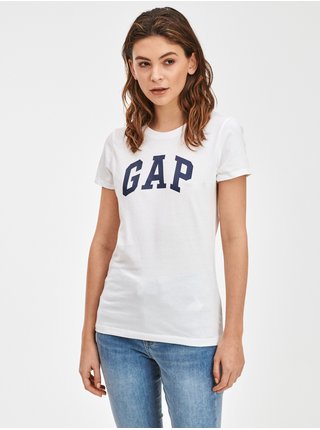 Sada dvou dámských triček v bílé a modro-bílé barvě GAP