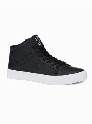 Černé pánské sneakers boty Ombre Clothing T379