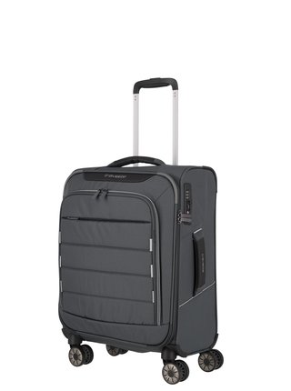 Tmavě šedý cestovní kufr Travelite Skaii 4w S