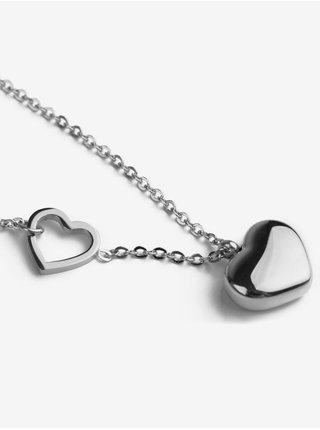 Dámský náhrdelník s motivem srdce ve stříbrné barvě VUCH Inlove Silver