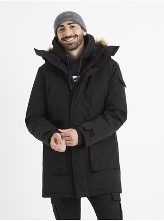 Černá pánská zimní bunda Bunda Celio Vuexplo