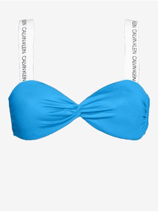 Modrý dámsky horný diel plaviek Calvin Klein