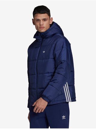 Tmavě modrá pánská bunda s kapucí adidas Originals