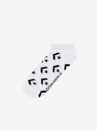 Sada troch párov dámskych členkových ponožiek v šedej a čiernej farbe Converse