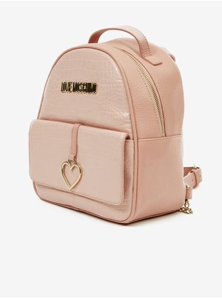Světle růžový dámský batoh Love Moschino