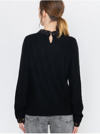 Čierny sveter s prímesou vlny CAMAIEU