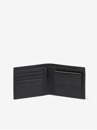 Čierna pánska kožená peňaženka U.S. Polo Assn. Horiz