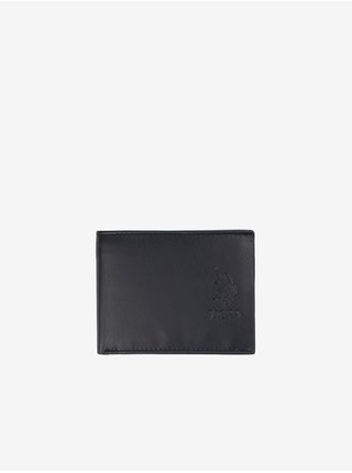 Tmavomodrá pánska kožená peňaženka U.S. Polo Assn.
