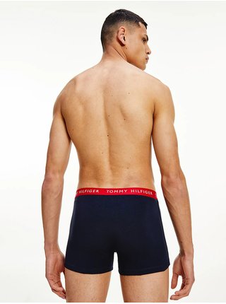 Sada troch čiernych pánskych boxerok Tommy Hilfiger Underwear