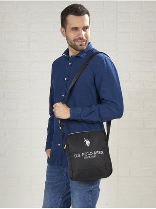 Čierna pánska taška cez rameno U.S. Polo Assn.