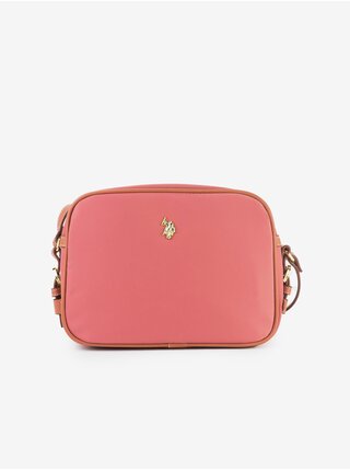 Růžová dámská crossbody kabelka U.S. Polo Assn.