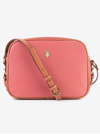 Růžová dámská crossbody kabelka U.S. Polo Assn.