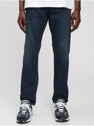 Modré pánské džíny slim straight worn GAP