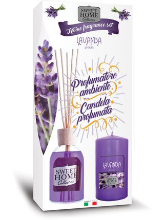 Aroma difuzér a vonná svíčka - dárkový set Sweet Home Levandule (100 ml)