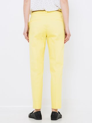 Žluté straight fit kalhoty CAMAIEU