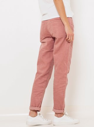 Růžové manšestrové kalhoty CAMAIEU