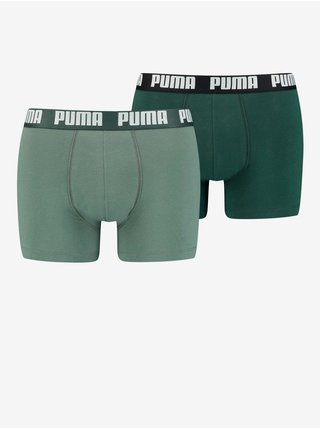 Sada dvoch pánskych boxeriek v zelenej farbe Puma