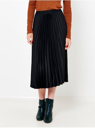 Černá plisovaná midi sukně CAMAIEU